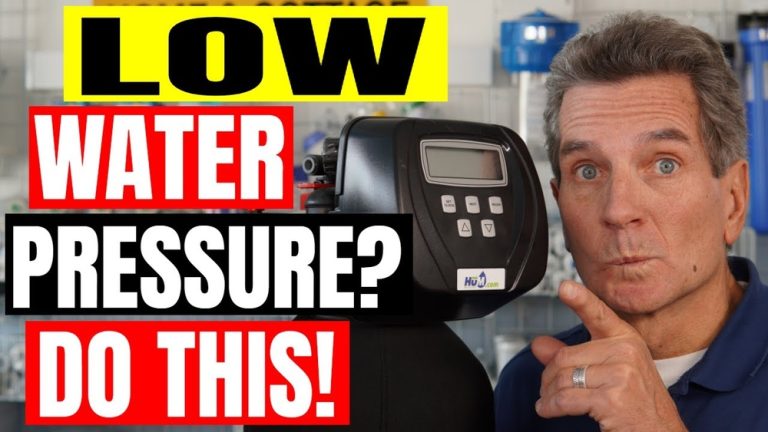 Can a Bad Water Softener Cause Low Water Pressure