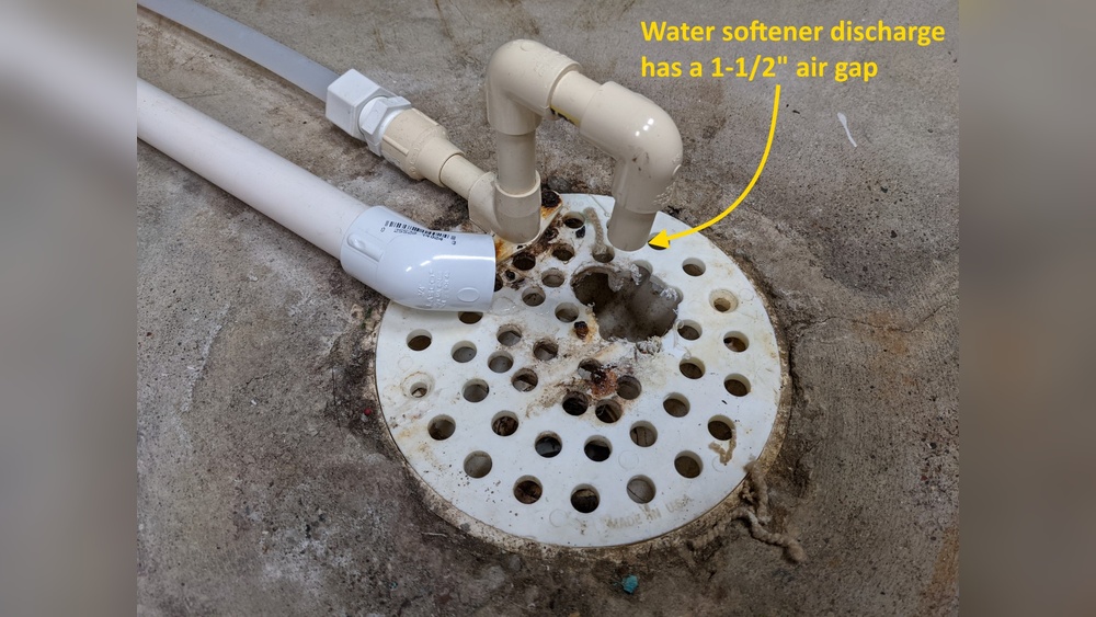 Water Softener Drain Code