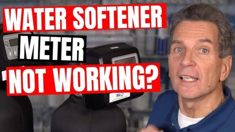 Water Softener Flow Meter Not Working