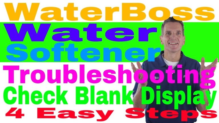 Waterboss Water Softener Troubleshooting