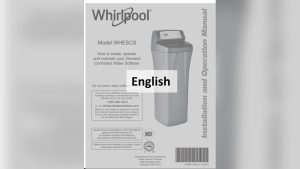 Whirlpool Water Softener Troubleshooting