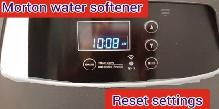 How to Reset Morton Water Softener