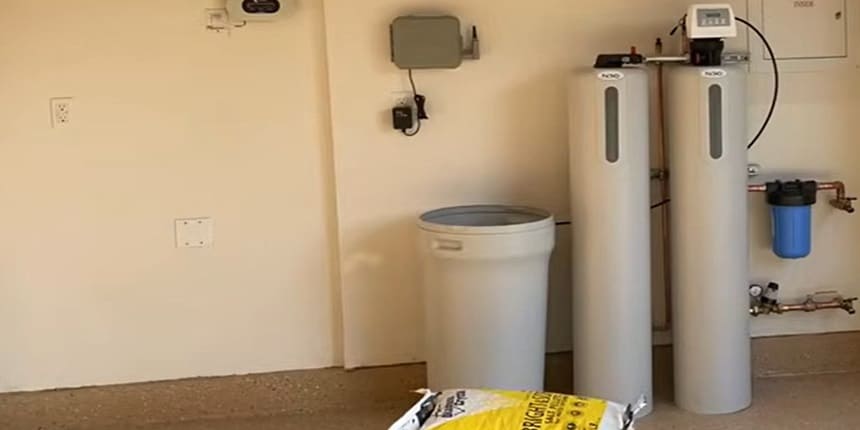 water softener salt not dissolving