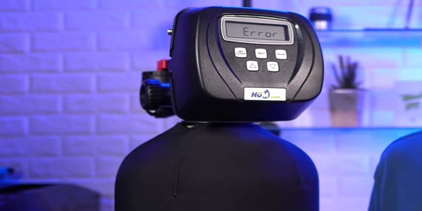 water softener error codes